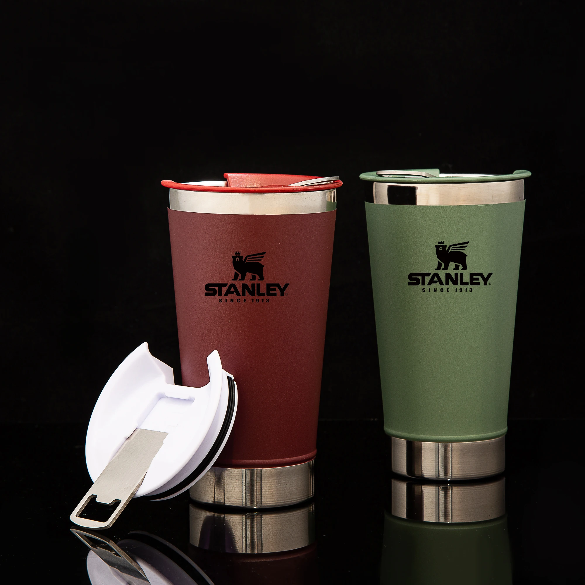 473 мл бутылка для воды Stanley кружка пива из нержавеющей стали термос с крышкой