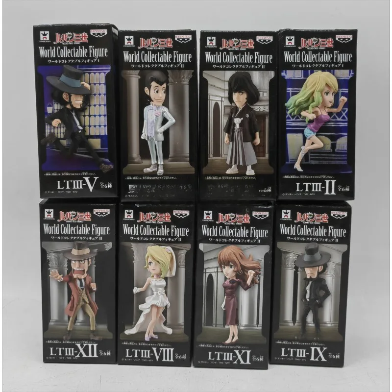 Фото BANDAI оригинальная серия WCF Lupin III Mine Fujiko Ishikawa Goemon Q версия аниме модель украшение для рабочего стола подарок для мальчиков №1
