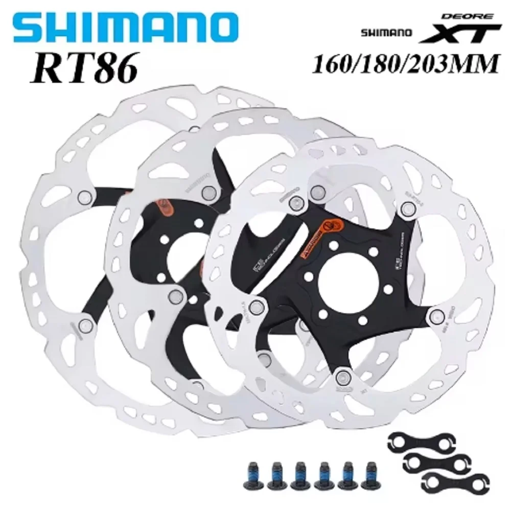 Фото Shimano XT RT86/RT66/RT76 Тормозной диск 6 болтов Ice Point Technology MTB Горный велосипед Дисковый тормозной диск 160 мм 180 мм 203 мм №5