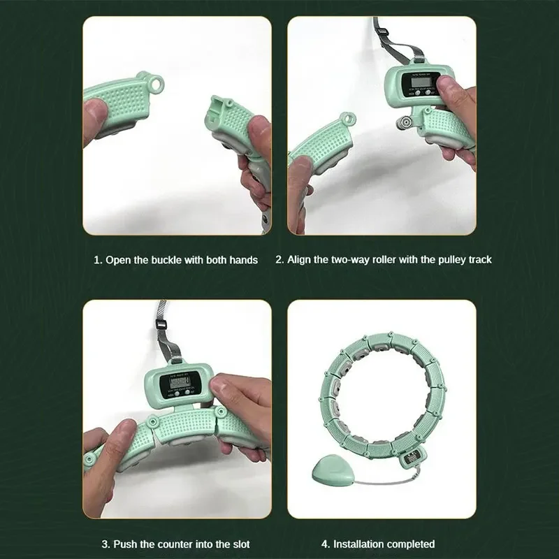 24-секционные обручи с умным счетным кольцом хула фитнес-массаж артефакт для