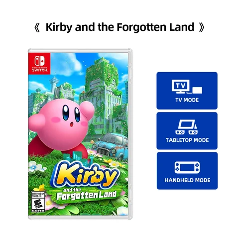 Игровые предложения Nintendo Switch, платформер Kirby и the Forgotten Land с поддержкой 13 языков, Настольный ручной телевизор - изображение