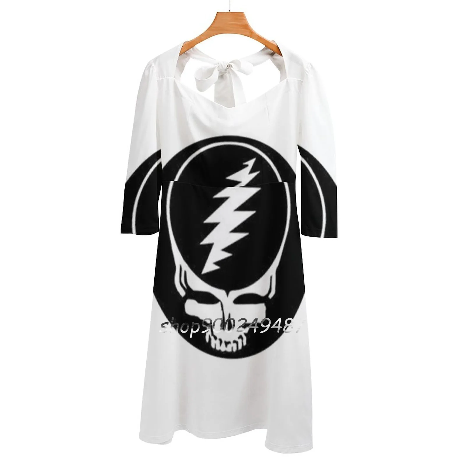 

Product Evening Party Dresses Midi Sexy Dress Female Sweet One Piece Dress Korean Grateful Dead Dead Jerry Garcia Grateful