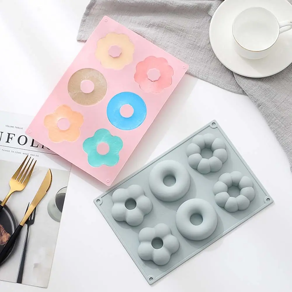 

DIY Mini Dessert Mold Donut Mold Baking Tools Biscuit Pastry Fondant Chocolate Molds Ice Molds Kitchen Accessories Baking Tray