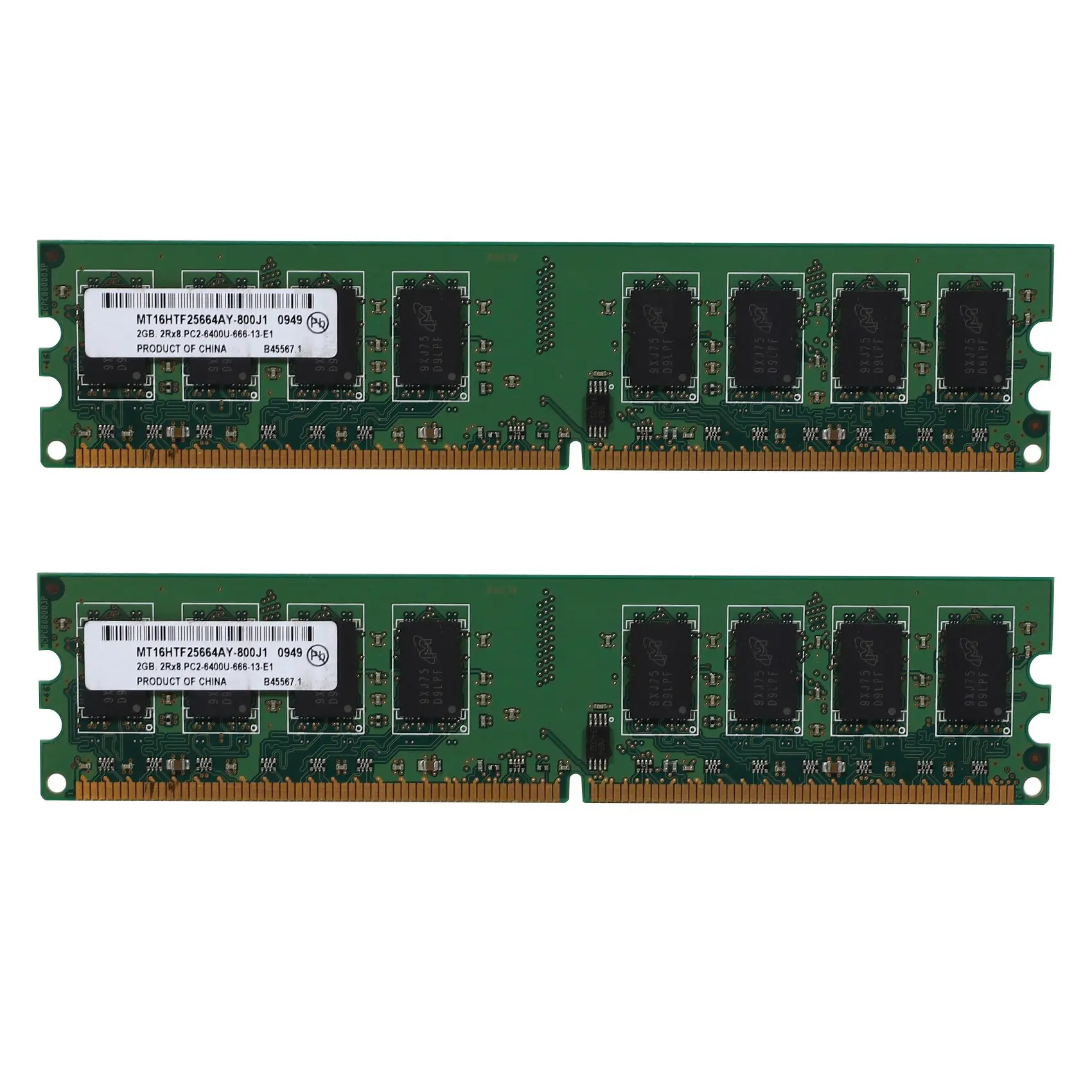 

AU42 -2X 2GB Desktop DDR2 RAM Memory 800MHz 2RX8 DIMM PC2-6400U High Performance for AMD Motherboard