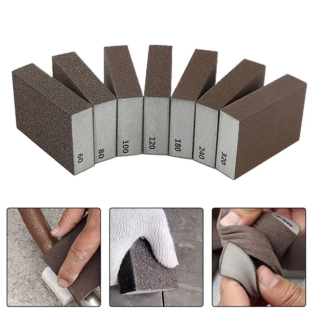 

Polishing Sanding Sponges Sanding Blocks Sponge Sands Block Polishing Wood Furniture Metal Derusting Sandpaper Washable