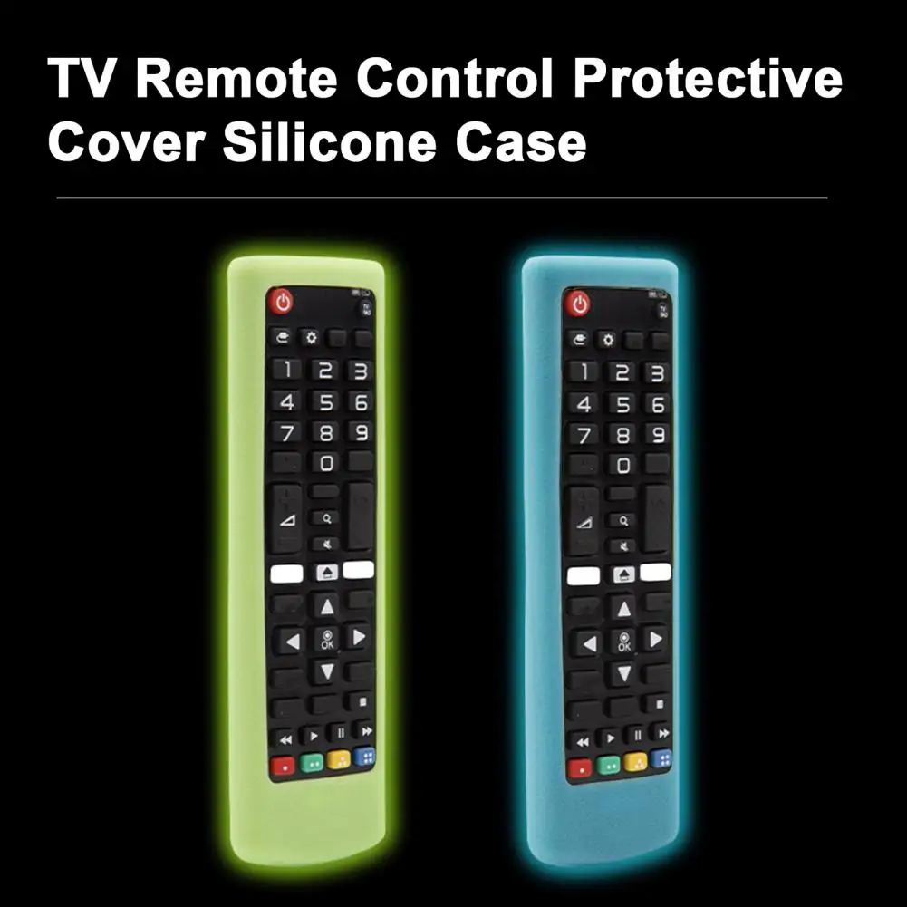 

Useful Bright Color Waterproof TV Remote Control Protective Cover Silicone Case Remote Control Shell Remote Control Case
