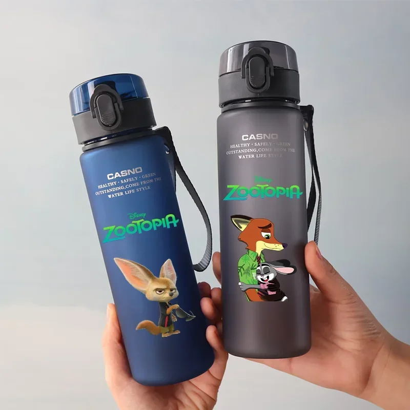 560 мл Зверополис мультфильм герметичная бутылка для воды портативная большая