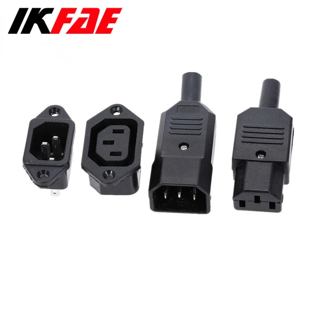 IKFAE IEC320 250 В/10 А C14 C13 электрическая розетка переменного тока 3 розетки мужской