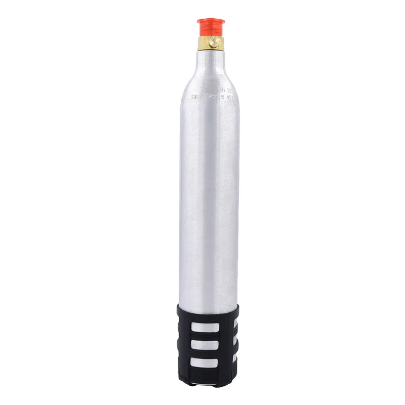 

0.6L Black Soda Maker Refillable Soda Bottle Spare Reusable CO2 Cylinder Accessory for Soda Machines