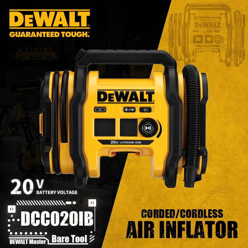Фото DEWALT DCC020IB 20 В MAX * Проводной/беспроводной воздушный насос 20 В Литиевые электроинструменты 160PSI №1