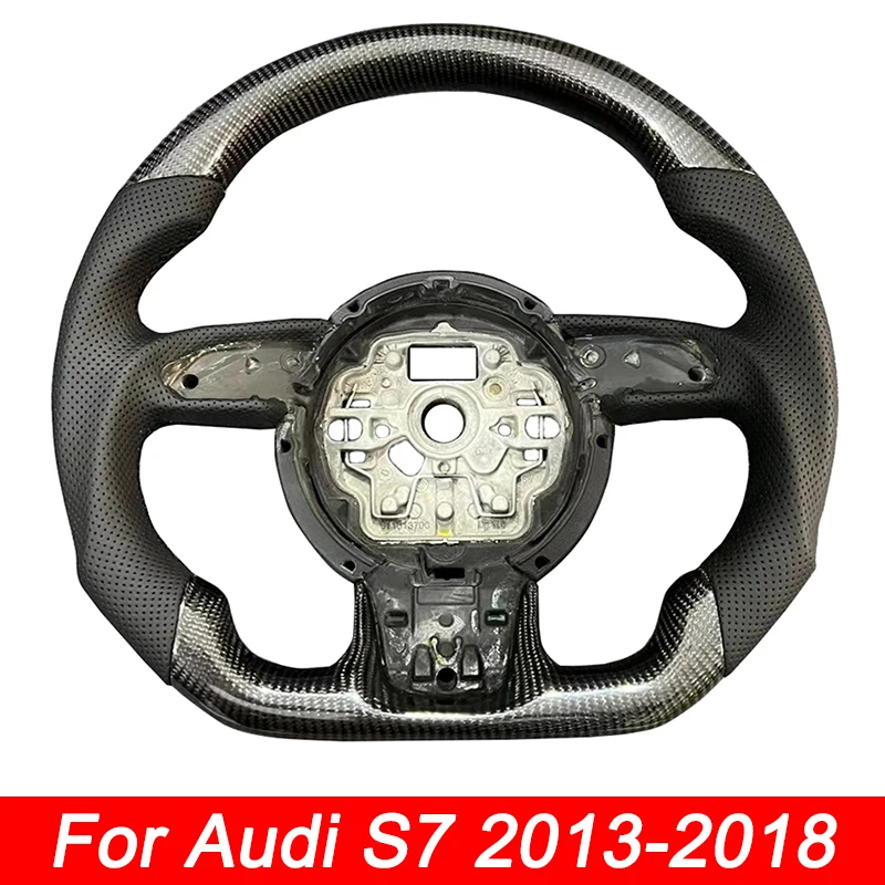 Для Audi S7 2013 2014 2015 2016 2017 2018 спортивное Рулевое колесо из натурального углеродного