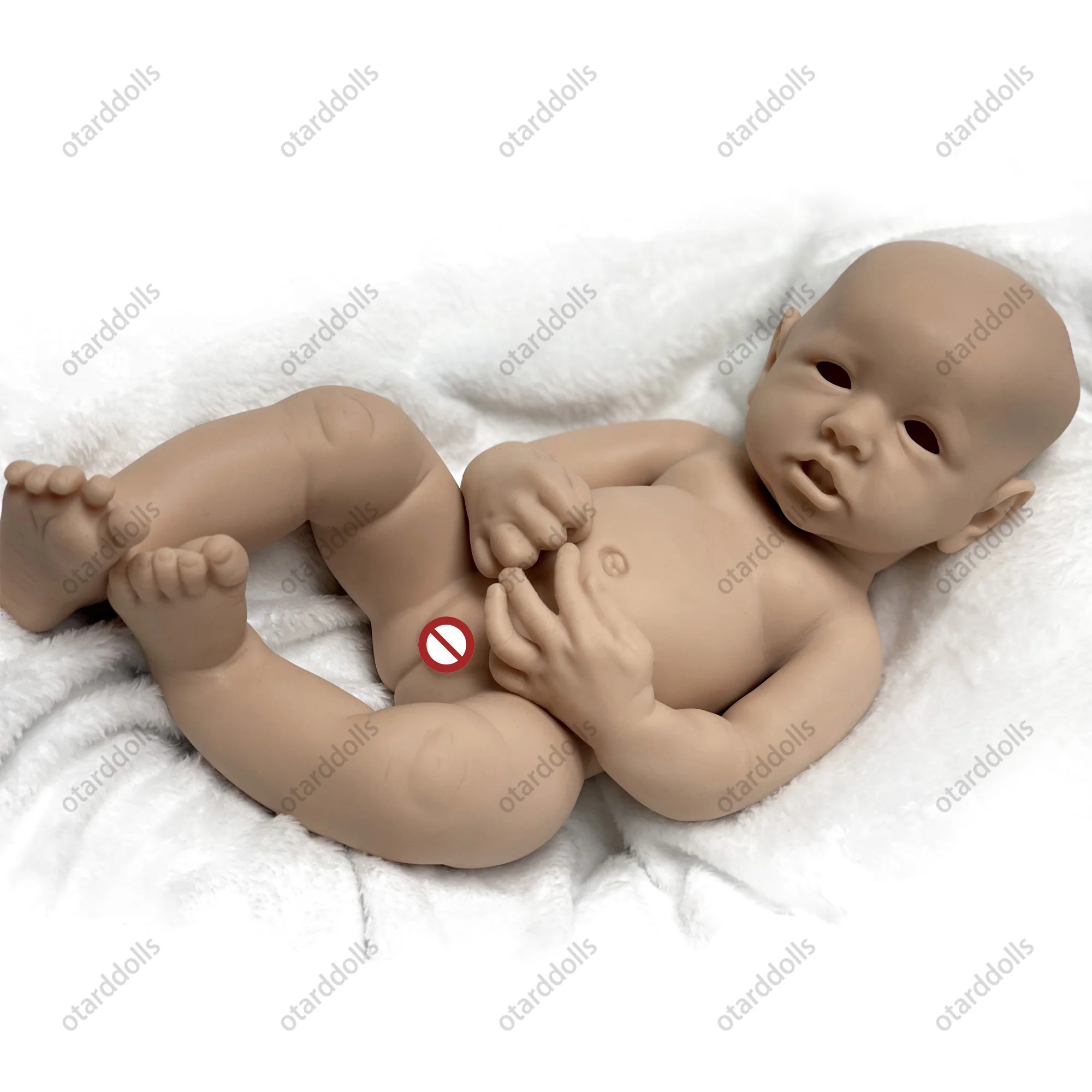 16-дюймовая полноразмерная силиконовая кукла-Реборн наборы сделай сам окрашенная