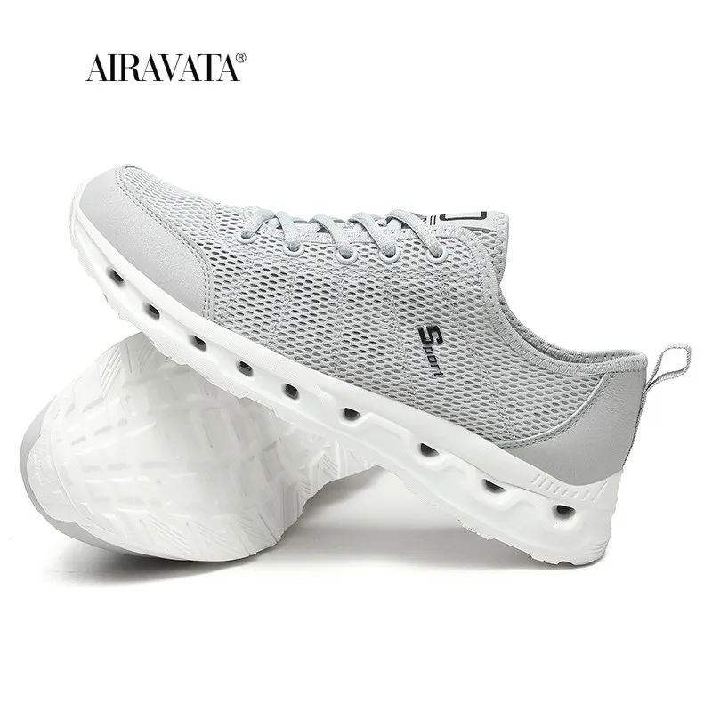 Breathable Mesh Casual Shoes Men Lightweight Sneakers Wear-resistant Flats Shoes Men's Outdoor Hiking Shoes Beach Shoes Hombre
