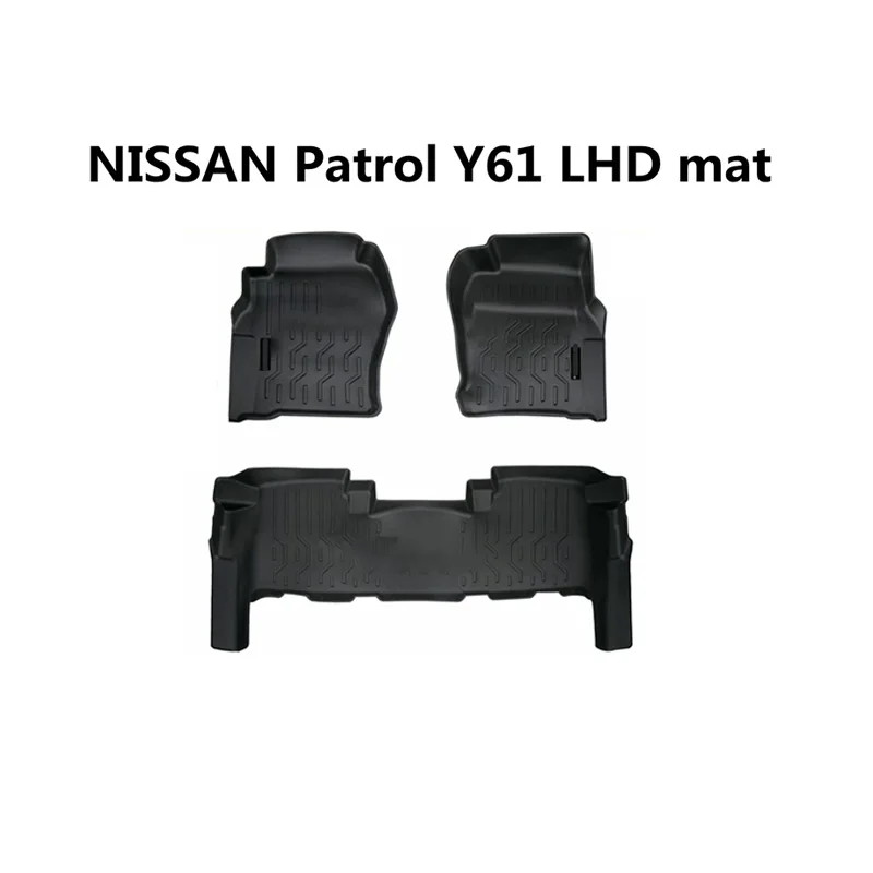 

Используйте для Nissan Patrol Y61 Armada, всепогодный автомобильный напольный коврик, подходит для Patrol Y61, водонепроницаемые коврики Y61 на заказ