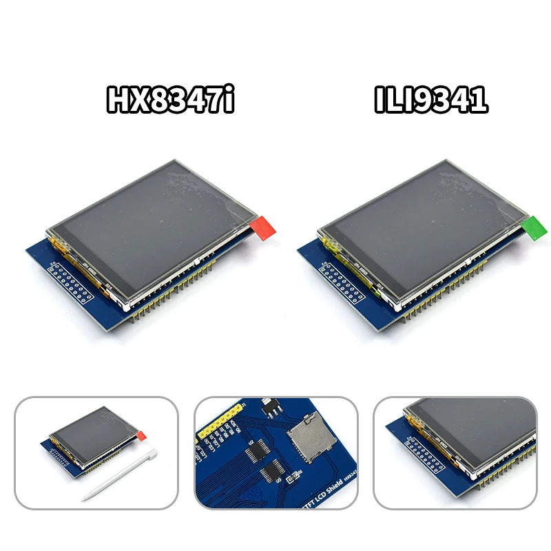 

ЖК-экран TFT 2,8 дюйма, 3,3 В, мА, модуль сенсорного дисплея для Arduino UNO с резистивной сенсорной панелью, Комплект «сделай сам»