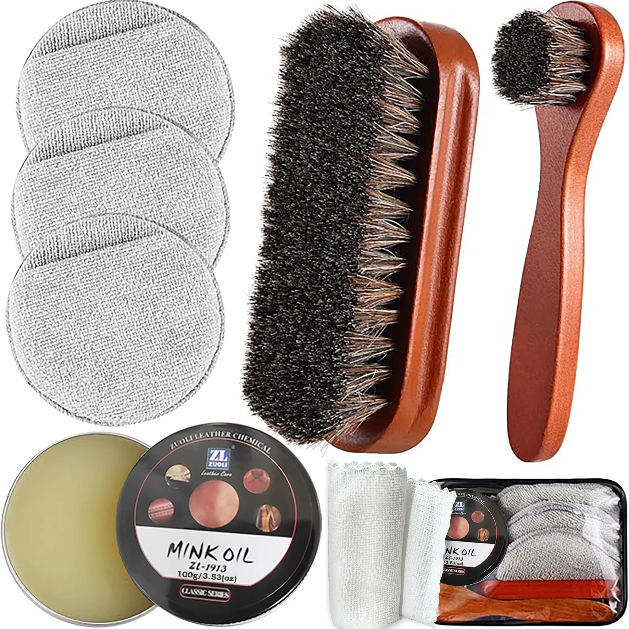 

Набор для ухода за обувью из натурального миндального масла 3,5 унций