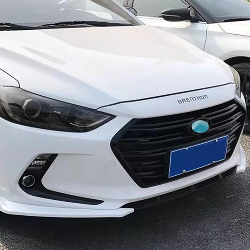 

Решетка для переднего бампера из АБС-пластика, разделитель для Hyundai Elantra, декоративная крышка, черные аксессуары, комплект гоночных грилей для кузова 2016-2021 года