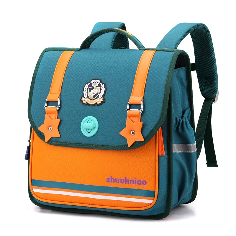 High-capacity Multi Compartment British Horizontal Children Simple School Bags Grade 1-3-6 Girls Boys Panelled Fashion Backpacks