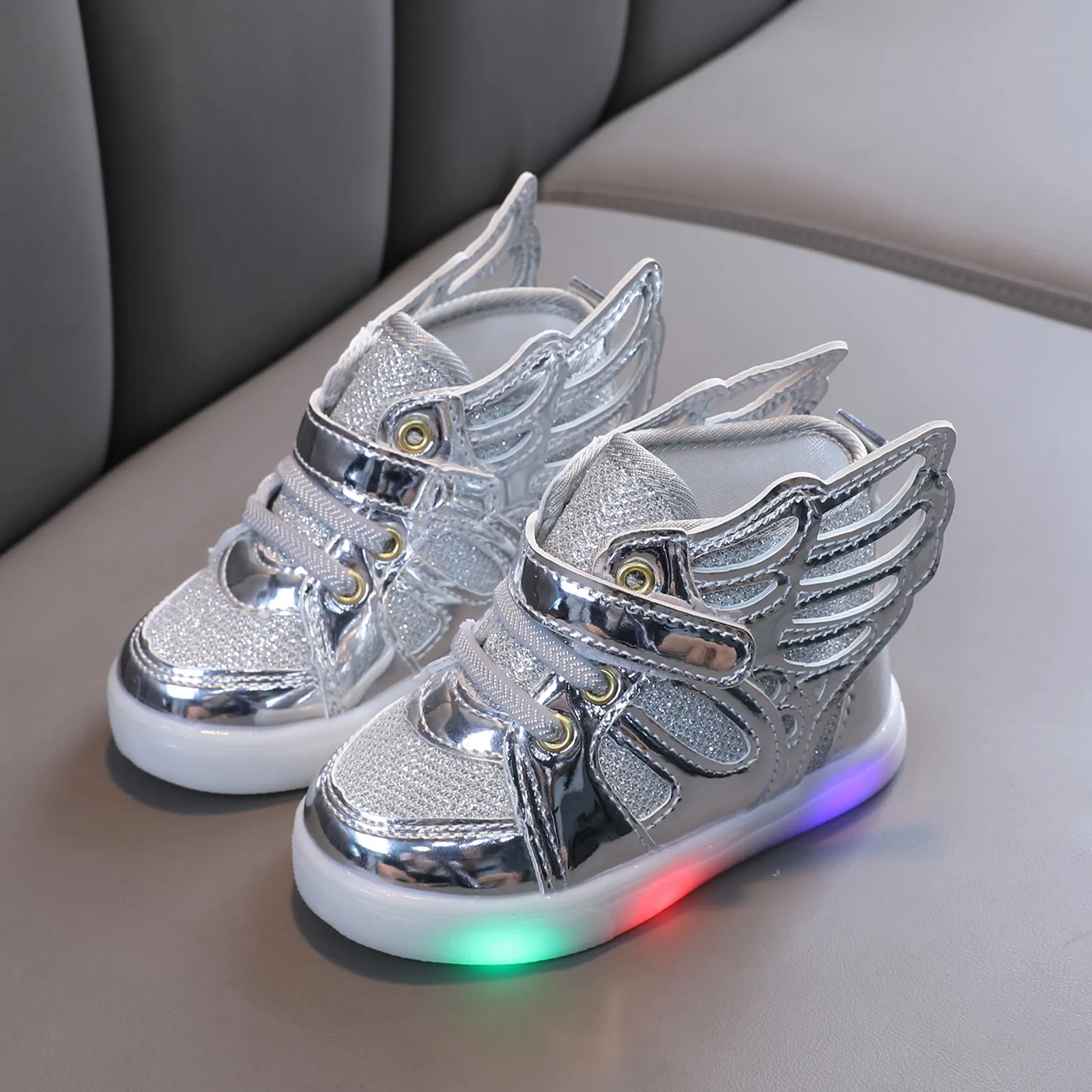 Светящиеся кроссовки Детская обувь для мальчиков и девочек Обувь с подсветкой