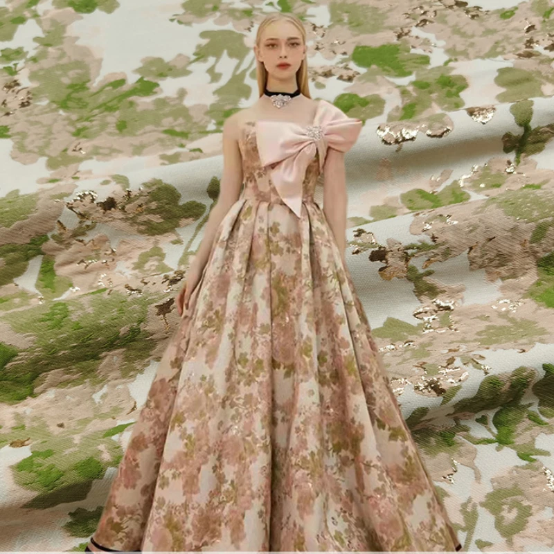 

Jacquard Brocade Fabric Autumn Winter Yarn-dyed Suit Dress Trench Coat Brand Fashion Design Fabrics by the Meter Alibaba Express