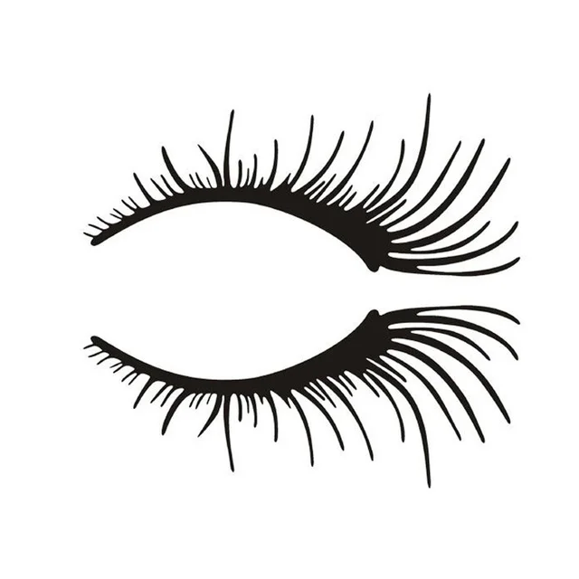 

Car Stickers Decor Motorcycle Decals Interesting eyelashes Vinyl Decorative Accessories Waterproof PVC,12cmx5cm
