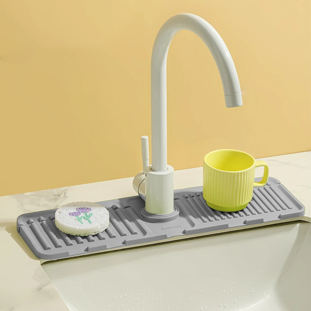 Силиконовый Быстросохнущий Поднос Для Кухонной Раковины С Смесителем