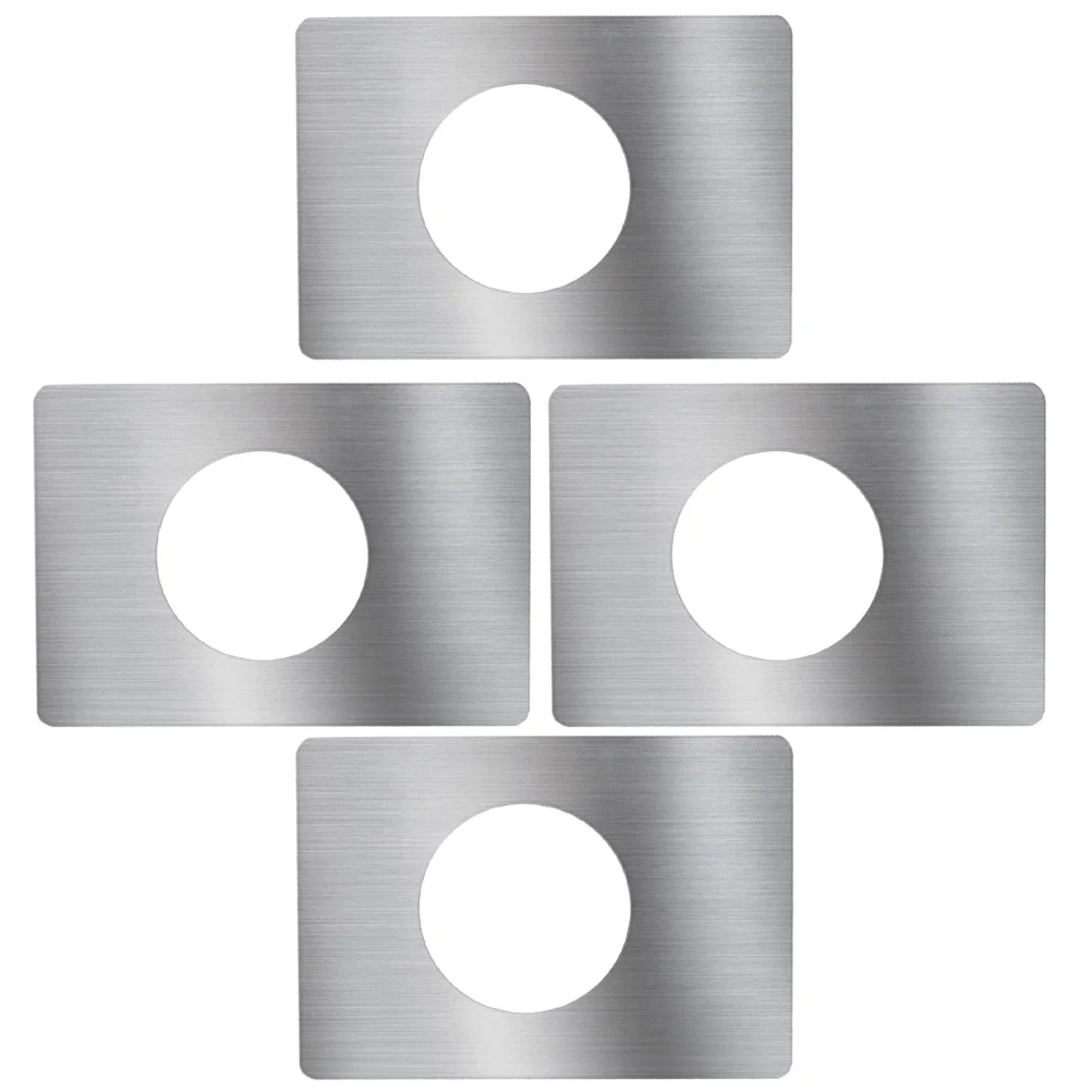 

4 Pcs Front Door Reinforcement Knob Repair Backplate Handle Fixing Cover Kit Fixed Sheet Lock Board