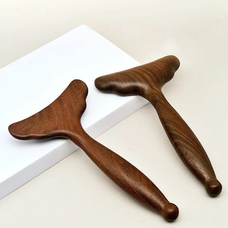 Сандаловое дерево рыбий хвост доска Гуаша для лица массажный меридиан режим