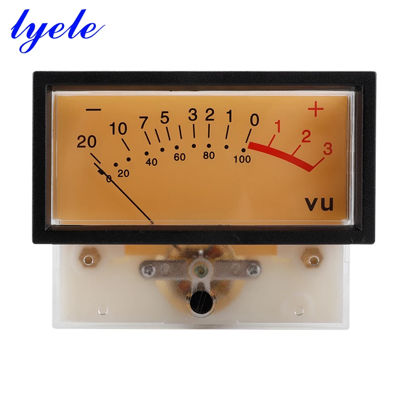 Lyele Audio TN-73 Vu Meter Tube Amplifier DB Meter Mixer Power Meter with Backlight VU Level AC/DC 12-16V for Sound Amp