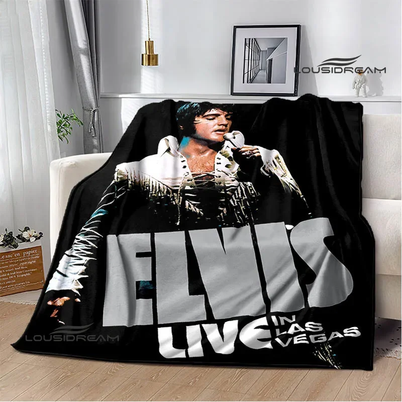 Одеяло с принтом E-Elvis-Presley в стиле ретро, одеяла для кроватей, одеяла для пикника, фланцевое одеяло, мягкое и удобное одеяло, подарок на день рождения (art.: 3920ccae6ea8f) - 3920ccae6ea8f