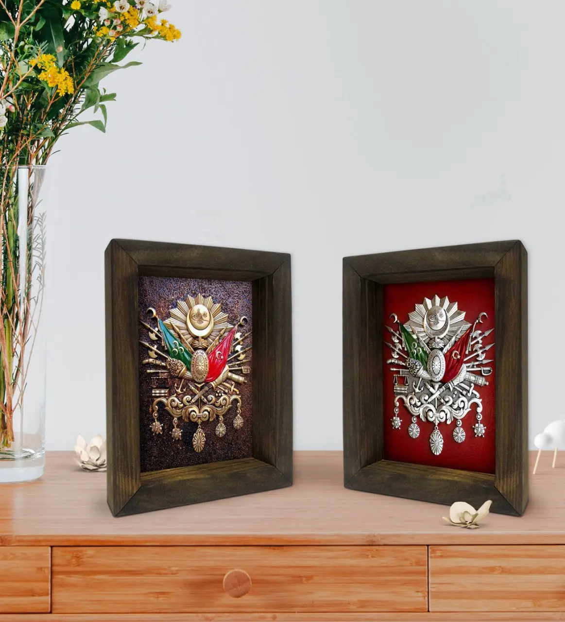 Bk Подарочная декоративная рама из натурального массива древесины 2 'li 15x20 см |