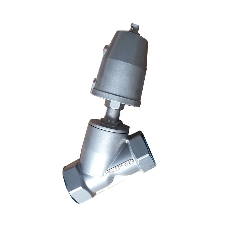 

2.5 inch 304 stainless steel threaded normally closed Angle seat valve