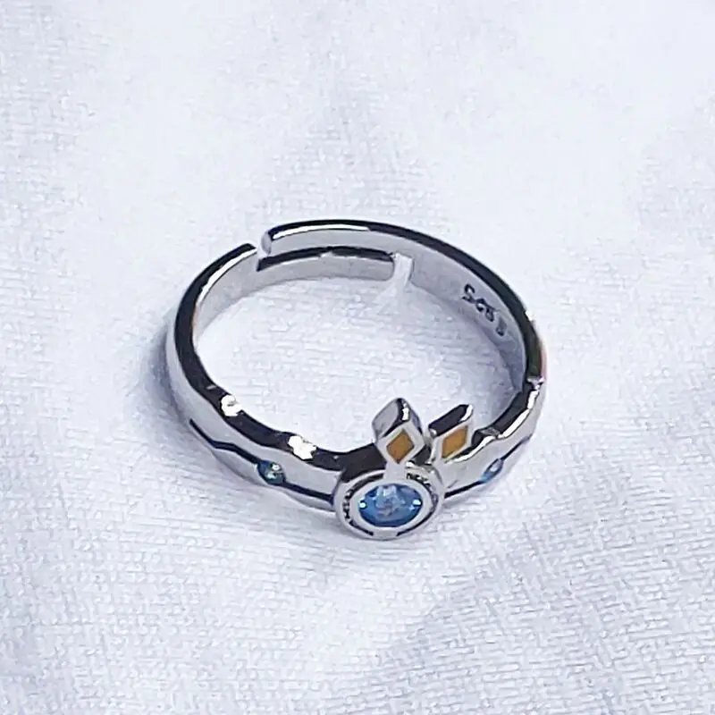 Cos Game Life Ring Zero Xiobidora Binary Anime Peripheral Silver Accessories
