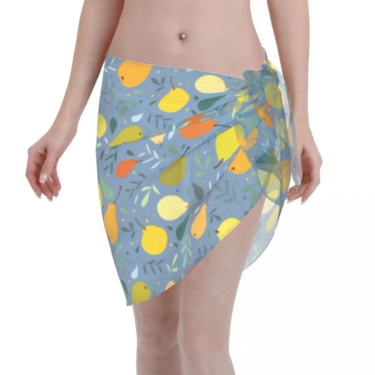 

Sexy Women Chiffon Swimwear Pareo Scarf Pear Fruit Beach Wrap Sarong Skirt Floral Flower Beach Dress Swimsuits Bikini Cover Ups