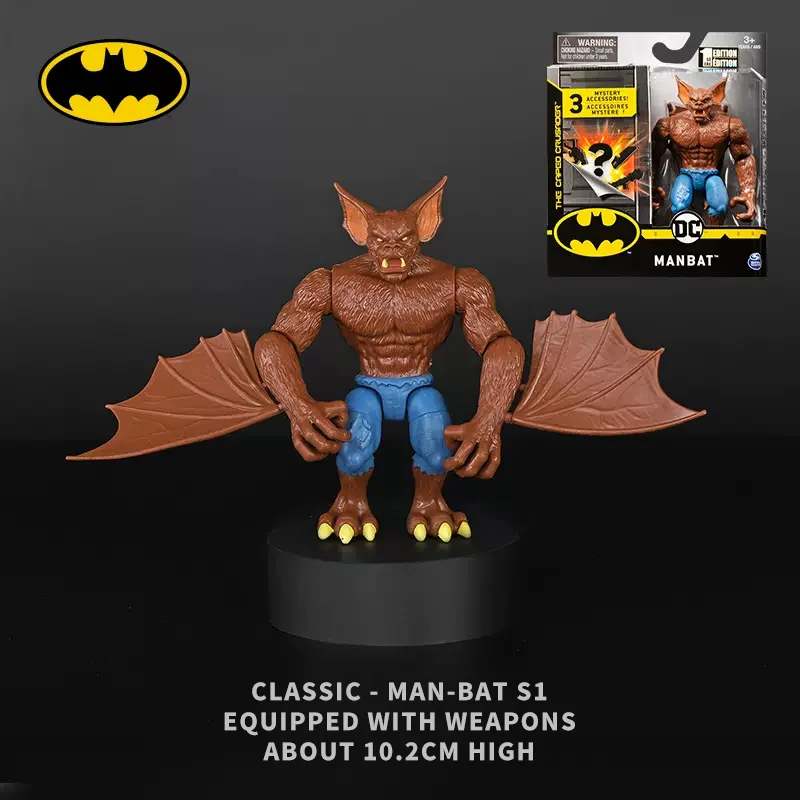 

DC Classic Man-Bat Collection Heroes Batman Figure Model 10CM PVC Material Movable Joint Genuine SPIN MASTER Children Hand Toys