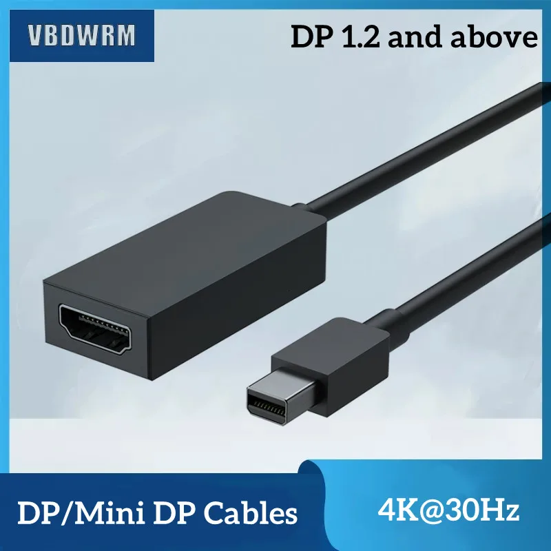 

Active Mini DisplayPort to HDMI 2.0 cable 1819 Mini DP to HDMI 4K@60Hz Cable for Microsoft Surface Pro 6/4/3 Surface Book