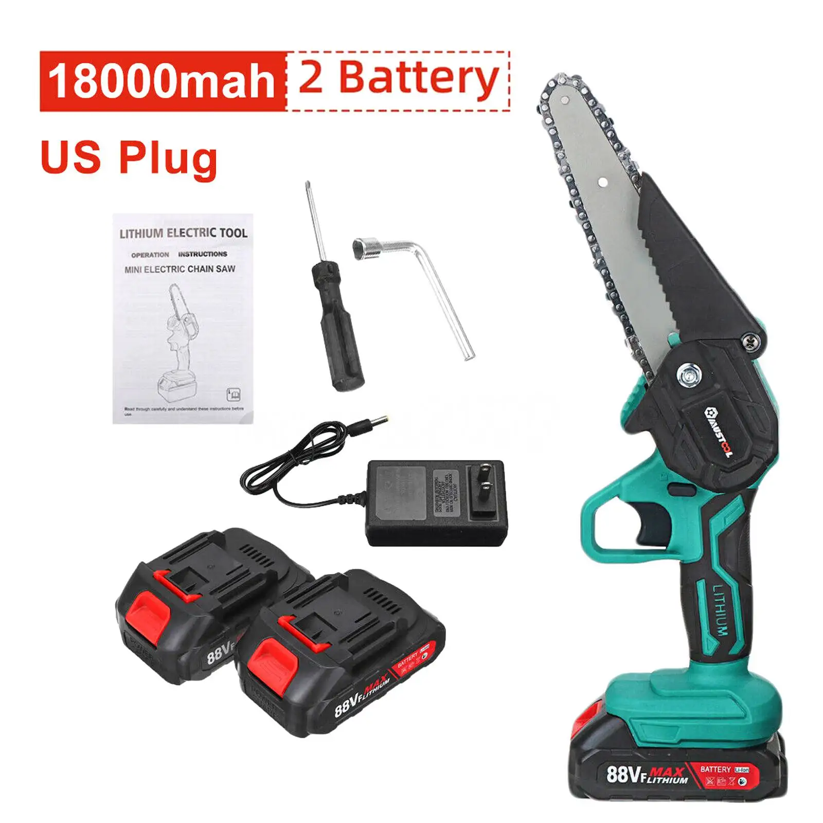 6 дюймов электрический Беспроводные цепные пилы для резки деревянного с помощью