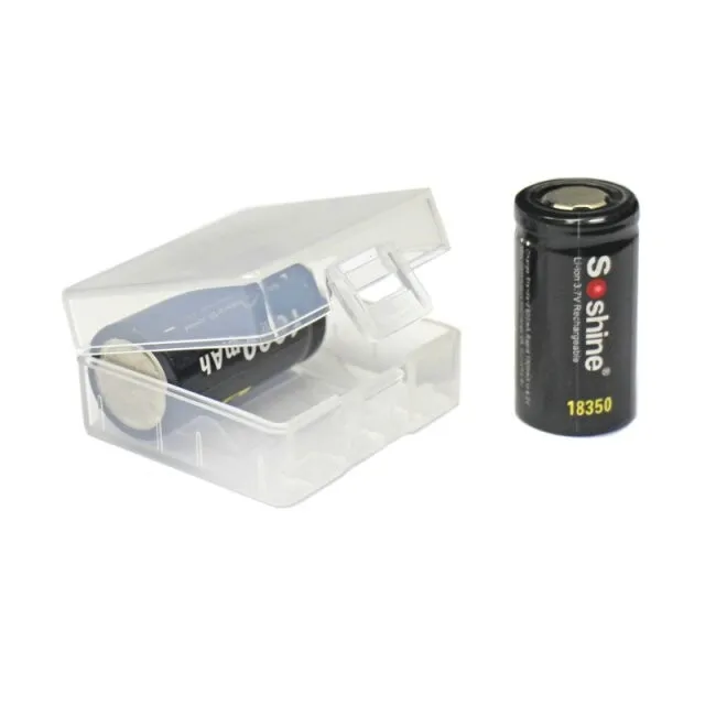 600pcs/lot MasterFire Plastic Battery Holder Storage Box Cover 2 Slots 18350 Batteries Protective Case Shell