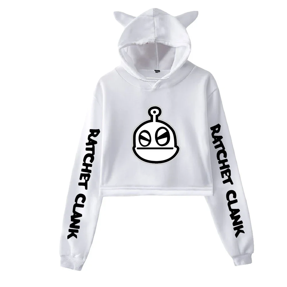 Кроп-топ с трещоткой и застежкой худи Укороченный свитшот в стиле Харадзюку