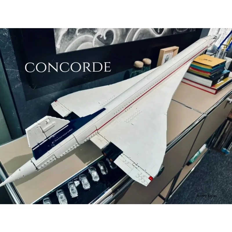 Новинка 2023 года 10318 строительный комплект Airbus Concorde первая сверхзвуковая модель