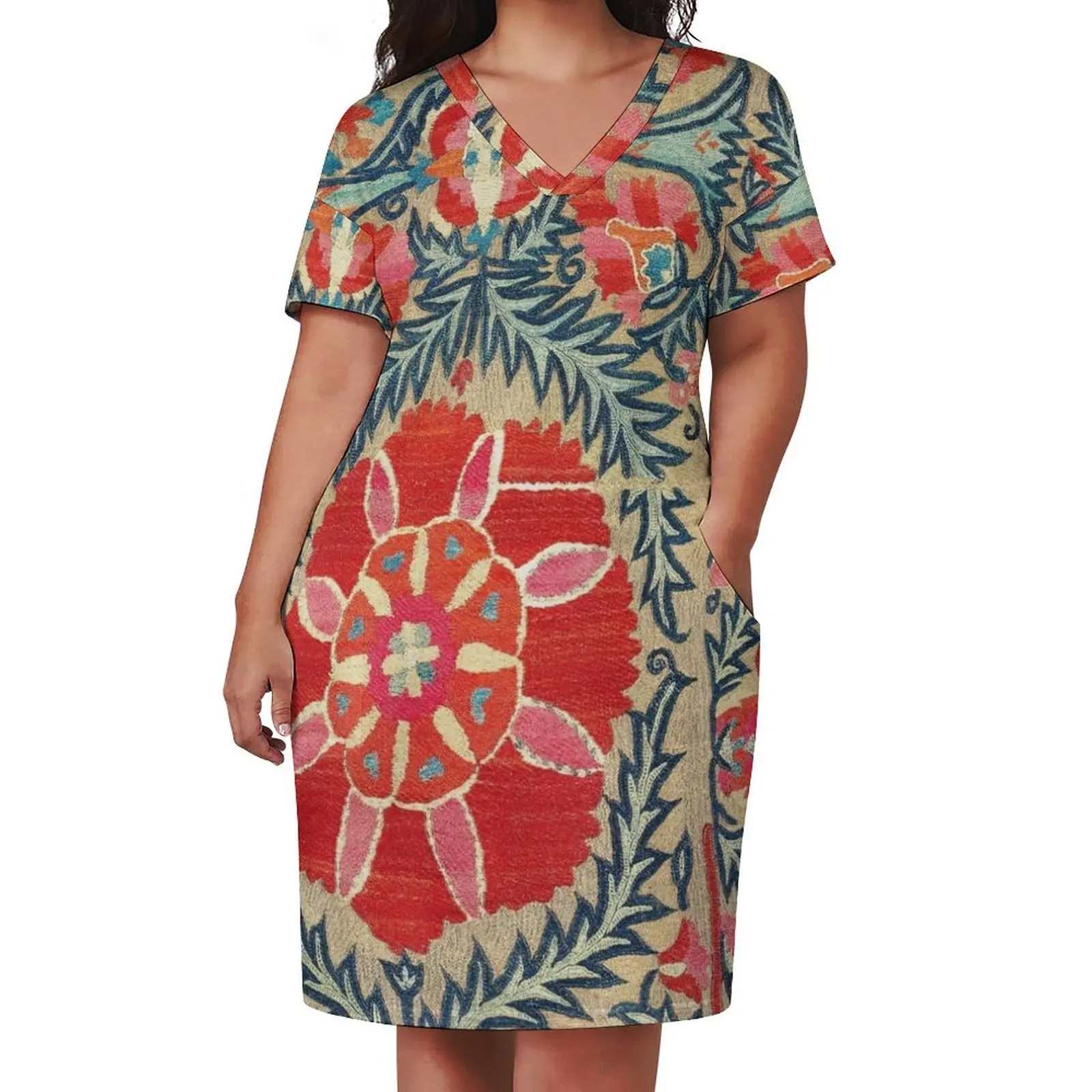 Платье Suzani с принтом 18-го века