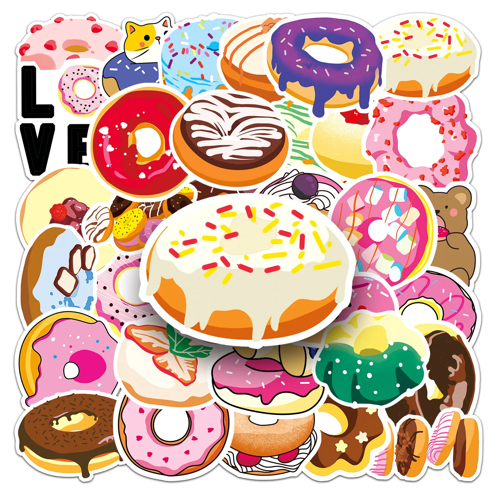 

10/30/50 шт., декоративные наклейки для ноутбука