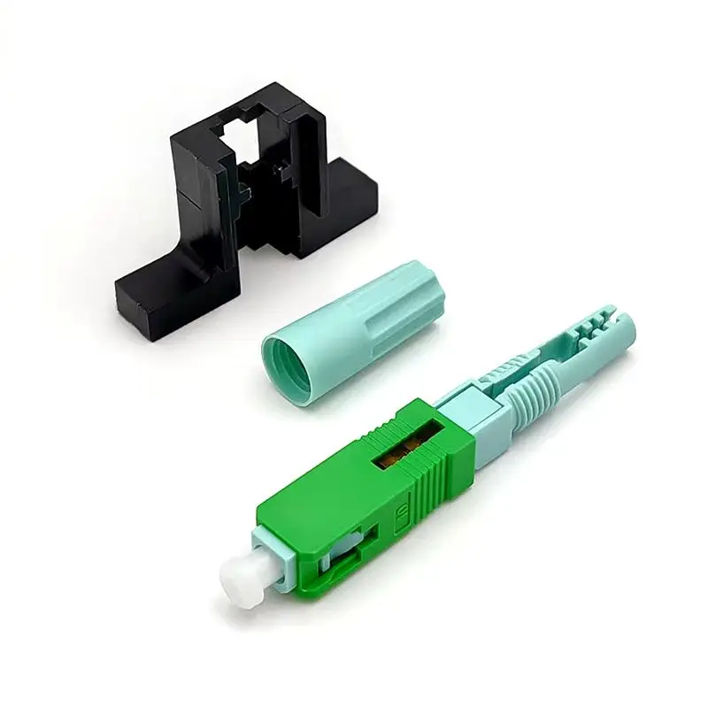 SC APC Fiber Optic Connector 58mm Single-Mode Optical Fast Connector FTTH Cold Connector Tool Fiber Quick Connector upc