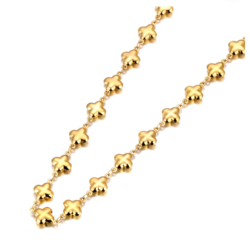 FlyMango Ожерелье-цепочка с крестом из нержавеющей стали 316L 12 мм для женщин