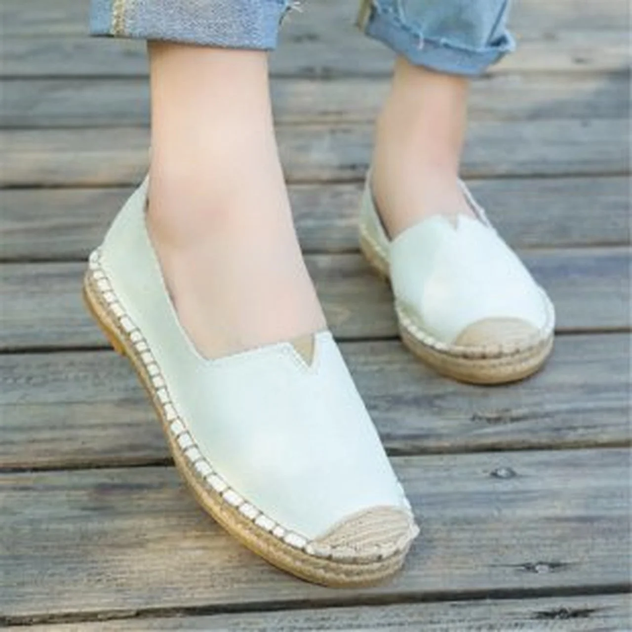 

Туфли женские холщовые на платформе, повседневная обувь для отдыха в рыбацком стиле, модные студенческие аксессуары