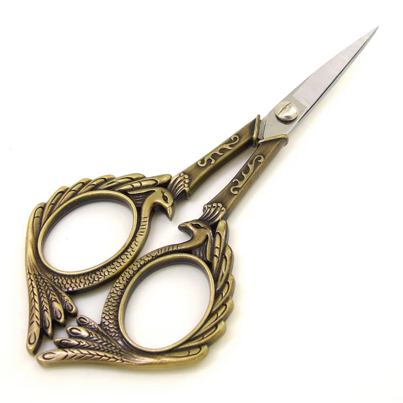 

Nail Art Chameleon Vintage Scissors Retro Scissors Embroidery Fabric Cross Stitch Sewing Trimmer Manicure Tool