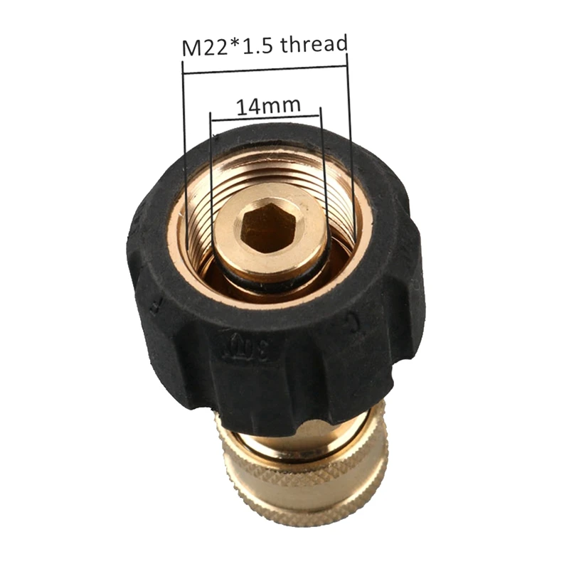 1 Штука Быстроразъемный соединитель для мойки автомобилей высокого давления от