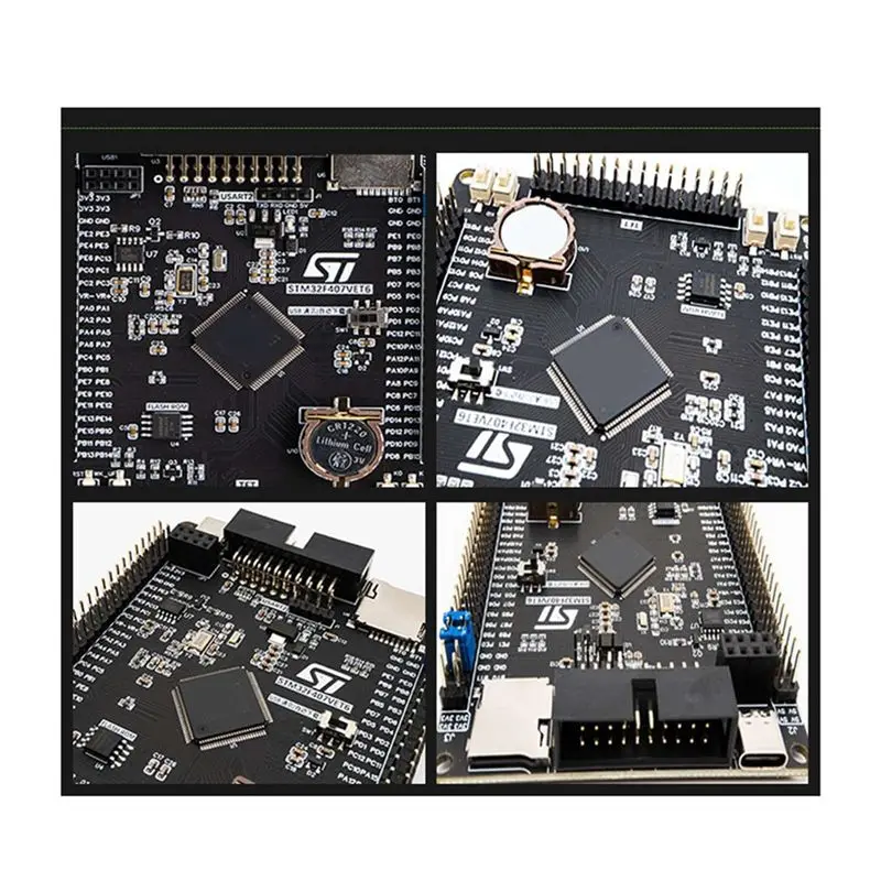 Фото Плата-конструктор ABZW STM32F407VET6 STM32 System Core Board, отладочная плата STM32F407 F407 Cortex, однокристальная учебная плата №3