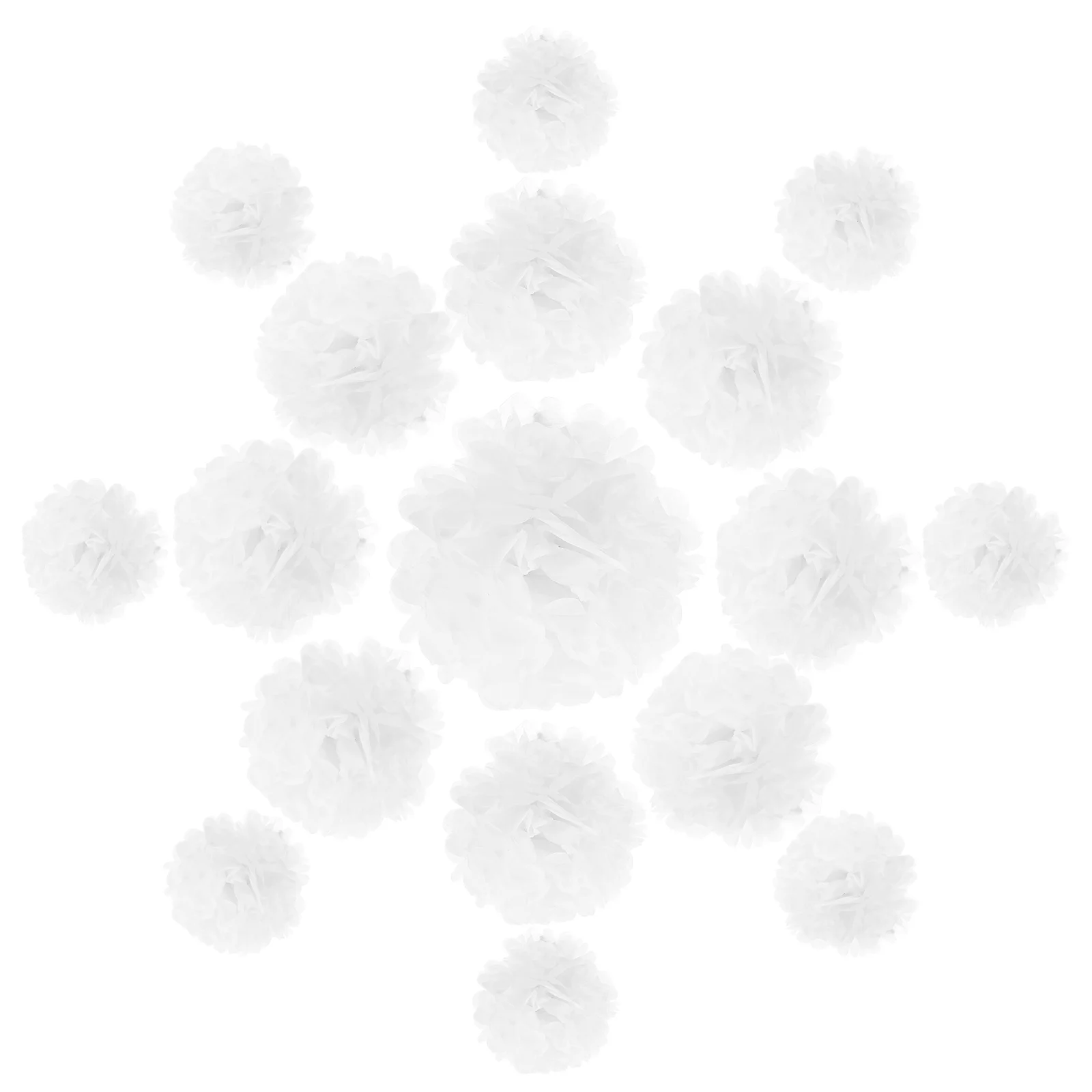 

Novel Paper Pom Poms Ornament Christmas Decor Party Desktop Adornment Birthday Decor Home