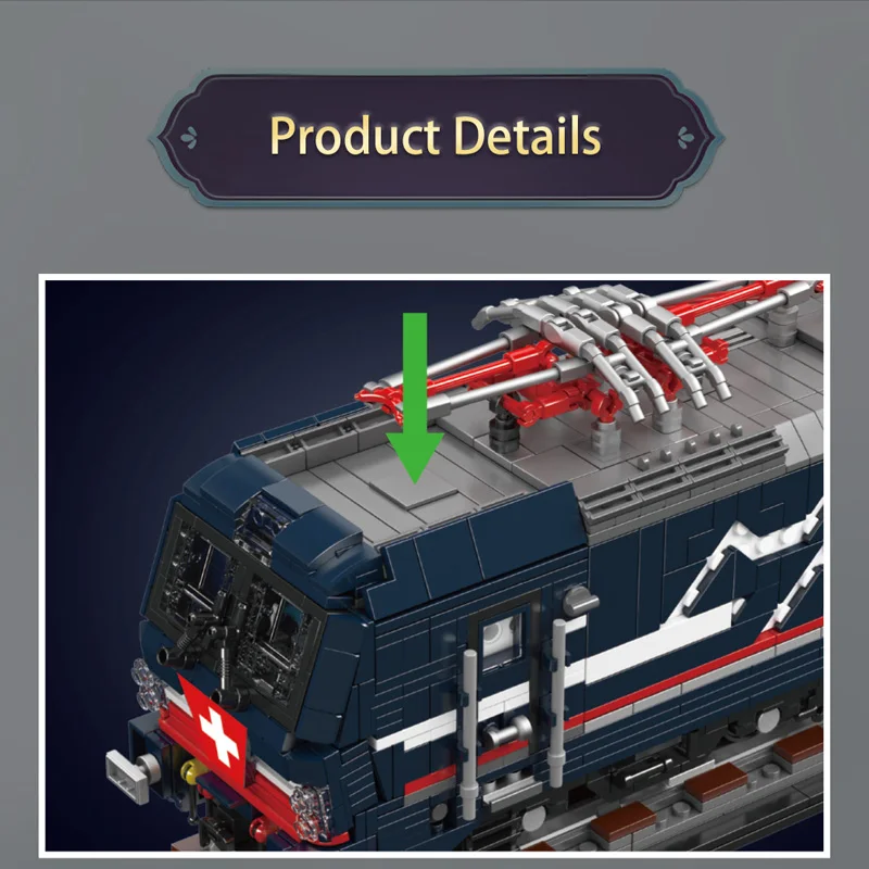 Фото Новый Mold King 12045 Технический Vectron MS Электрический Локомотив Набор строительных блоков 3072 шт. Поезд Кирпичи для взрослых Игрушки Дети №3